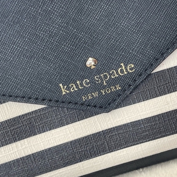 Kate Spade STORYBOOK Navy and White Striped Crossbody Bag - Picture 2 of 7